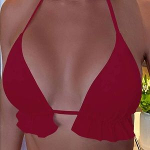 Red Bikini Top (S-LX)
